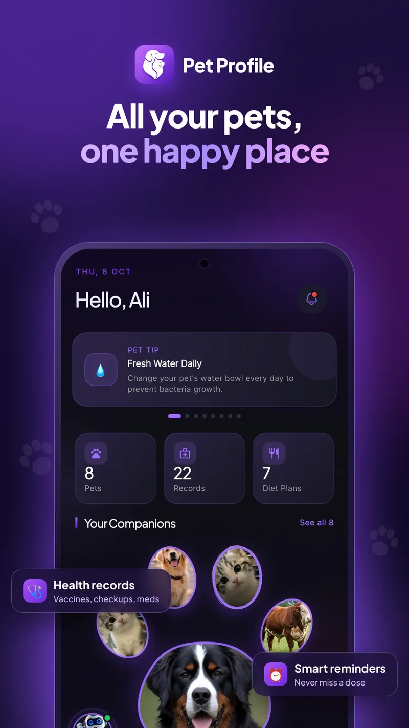 Home dashboard